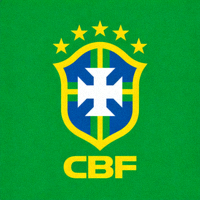 巴西国家队队徽 - 绿色背景上有黄色星星和'CBF'字样